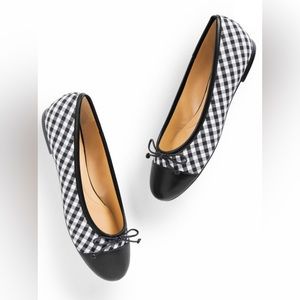 Talbots Blair Gingham Ballet Flats